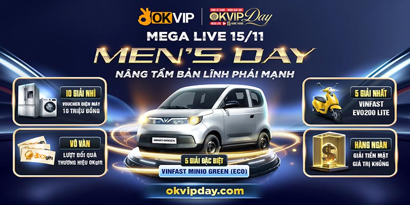 Sẵn sàng chờ đợi chương trình diễn ra để nhận quà cực khủng của OKVIP